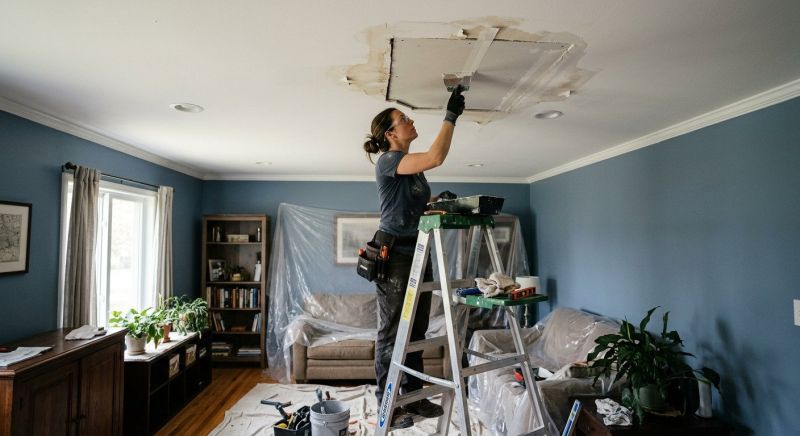 Water Damage Ceiling Repair in Conroe, TX